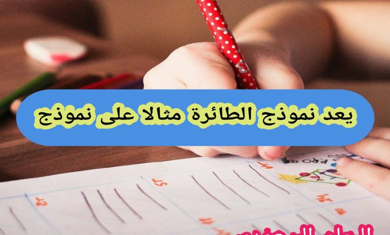 يعد نموذج الطائرة مثالا على نموذج