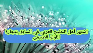اشتهر أهل الخليج العربي في السابق بتجارة اللؤلؤ الطبيعي صواب ام خطأ
