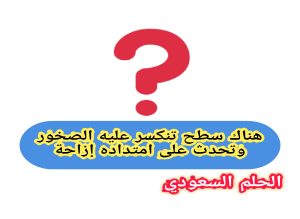 سطح تنكسر عليه الصخور وتحدث على امتداده إزاحة