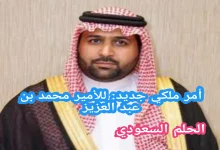 الأمر الملكي الأمير محمد بن عبد العزيز بن محمد بن عبد العزيز آل سعود