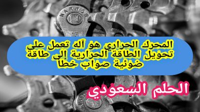 المحرك الحراري هو آله تعمل على تحويل الطاقة الحرارية إلى طاقة ضوئية صواب خطأ