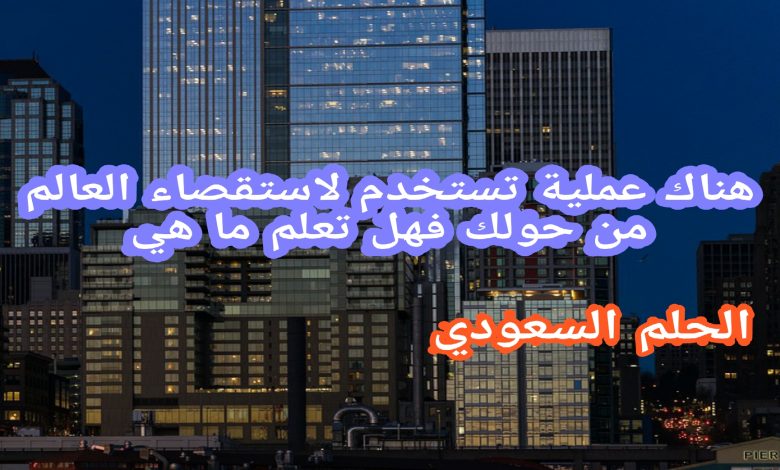 هناك عملية تستخدم لاستقصاء العالم من حولك فهل تعلم ما هي