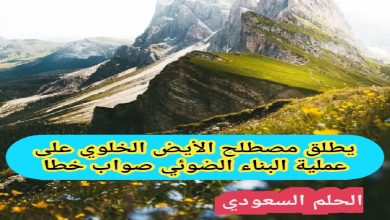 يطلق مصطلح الأيض الخلوي على عملية البناء الضوئي صواب خطا