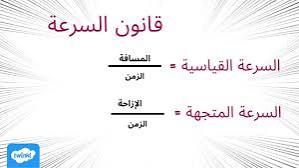 قانون السرعة المتوسطة
