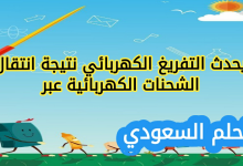 يحدث التفريغ الكهربائي نتيجة انتقال الشحنات الكهربائية عبر