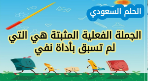 الجملة الفعلية المثبتة هي التي لم تسبق بأداة نفي