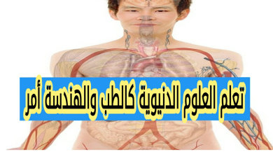 تعلم العلوم الدنيوية كالطب والهندسة أمر