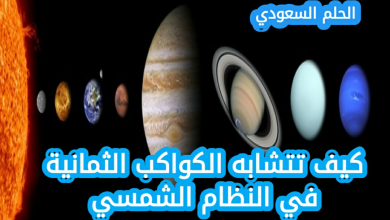 كيف تتشابه الكواكب الثمانية في النظام الشمسي