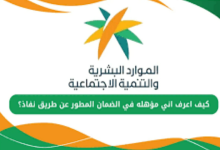 كيف اعرف اني مؤهل في الضمان