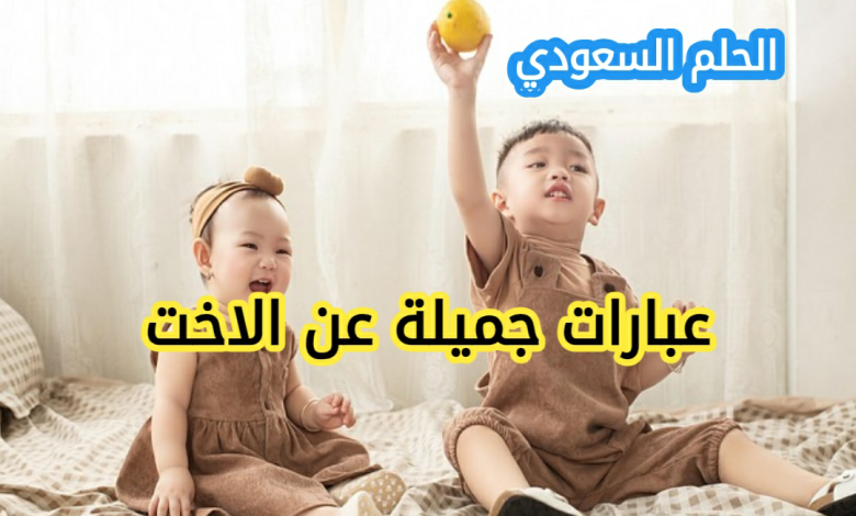 عبارات عن الأخت