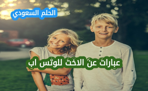عبارات عن الأخت للواتس