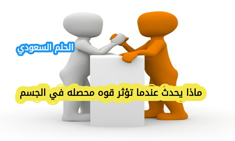 حل سؤال ماذا يحدث عندما تؤثر قوه محصله في الجسم