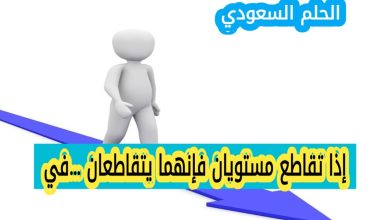 إذا تقاطع مستويان فإنهما يتقاطعان في
