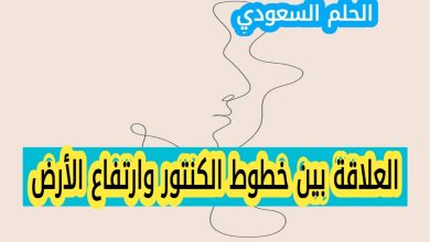 العلاقة بين خطوط الكنتور وارتفاع الأرض