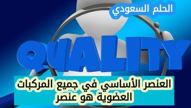العنصر الأساسي في المركبات العضوية