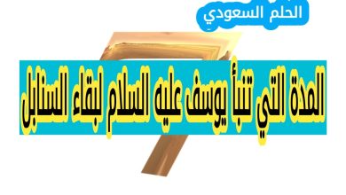 المدة التي تنبأ يوسف عليه السلام لبقاء السنابل