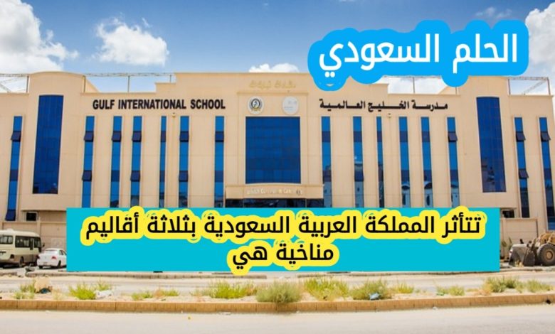 تتأثر المملكة العربية السعودية بثلاثة أقاليم مناخية هي
