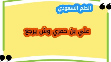 علي بن حمري وش يرجع