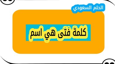 كلمة فتى هي اسم