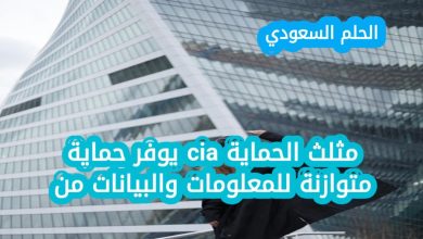 مثلث الحماية cia يوفر حماية متوازنة للمعلومات والبيانات من