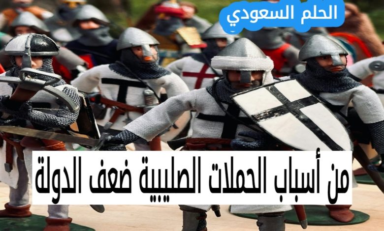 1. من أسباب الحملات الصليبية ضعف الدولة