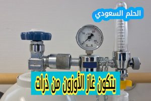 يتكون غاز الأوزون من ذرات