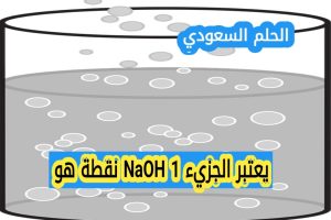 يعتبر الجزيء NaOH 1 نقطة هو