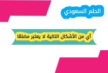 أي من الأشكال التالية لا يعتبر مضلعًا