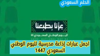 إذاعة مدرسية لليوم الوطني السعودي 1447