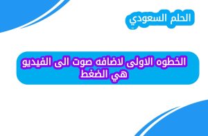حل الخطوه الاولى لاضافه صوت الى الفيديو هي الضغط على؟ 