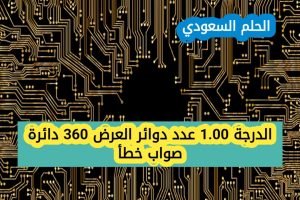 عدد دوائر العرض ٣٦٠ دائرة