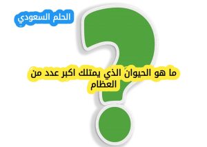 ما هو الحيوان الذي يمتلك اكبر عدد من العظام