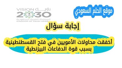 أخفقت محاولات الأمويين في فتح القسطنطينية بسبب قوة الدفاعات البيزنطية