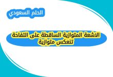 الاشعة المتوازية الساقطة على التفاحة تنعكس متوازية
