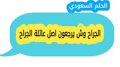 الجراح وش يرجعون ومن وين اصل عائلة الجراح، ونسبهم الحقيقي الذي يعود الى قبيلة عنزة العدنانية وقبيلة الفضول من بني لام، مع معلومات تفصيلية عن تاريخ العائلة وفروعها في السعودية ومصر