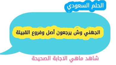 الجهني وش يرجعون أصل وفروع القبيلة