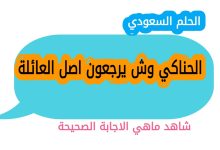 الحناكي وش يرجعون اصل العائلة