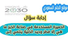 الخميرة المستخدمة في صناعة الخبز ما هي إلا فطر وحيد الخلية ينتمي إلى