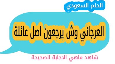 العرجاني وش يرجعون اصل عائلة
