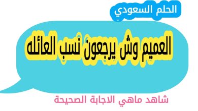 العميم وش يرجعون نسب العائله
