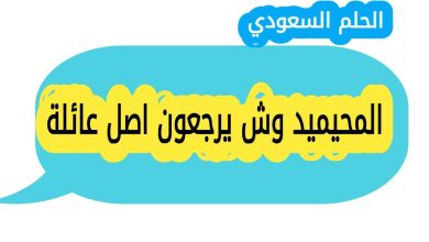 تعرف على المحيميد وش يرجعون ومن وين اصل عائلة المحيميد في السعودية، ونسبهم الحقيقي الذي يعود الى قبيلة بني تميم، احد اعرق القبائل العربية في الجزيرة العربية.