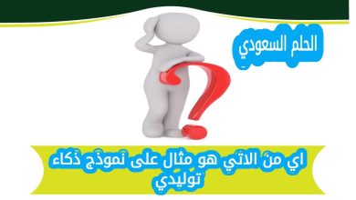 اي من الاتي هو مثال على نموذج ذكاء توليدي