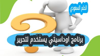 برنامج اوداسيتي يستخدم لتحرير
