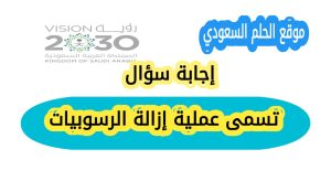 تسمى عملية إزالة الرسوبيات