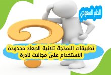 تطبيقات النمذجة ثلاثية الابعاد محدودة الاستخدام على مجالات نادرة