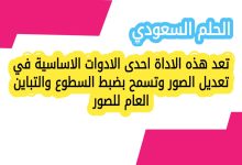 تعد هذه الاداة احدى الادوات الاساسية في تعديل الصور وتسمح بضبط السطوع والتباين العام للصور
