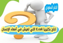 تنتج بكتيريا E.coli التي تعيش في أمعاء الإنسان