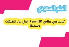 توجد في برنامج Pencil2D انواع من الطبقات وعددها