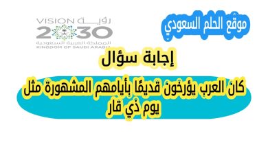 كان العرب يؤرخون قديمًا بأيامهم المشهورة مثل يوم ذي قار