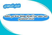 كيف يضمن مبدأ العدالة معاملة عادلة في انظمة الذكاء الاصطناعي